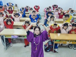 “Nét xuân yêu thương” – trải nghiệm làm “ông đồ tí hon”