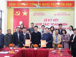TRUNG TÂM Y TẾ XÃ KIM ANH KÝ KẾT HỢP TÁC TOÀN DIỆN VỚI BỆNH VIỆN ĐA KHOA SÓC SƠN