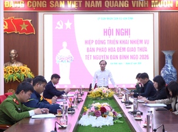 Hội nghị hiệp đồng triển khai nhiệm vụ bắn pháo hoa đêm giao thừa Tết Nguyên đán Bính Ngọ năm 2026