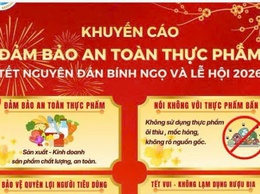 KHUYẾN CÁO BẢO ĐẢM AN TOÀN THỰC PHẨM 
TRONG DỊP TẾT NGUYÊN ĐÁN BÍNH NGỌ VÀ MÙA LỄ HỘI NĂM 2026
