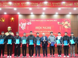 PHƯỢNG DỰC: 40 THANH NIÊN NHẬN QUYẾT ĐỊNH GỌI NHẬP NGŨ NĂM 2026