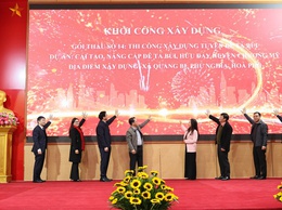 Khởi công gói thầu số 14 - cải tạo, nâng cấp tuyến đê Tả Bùi