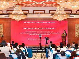 Hơn 1.000 đại biểu tham dự hội nghị tập huấn toàn quốc công tác tuyên truyền bầu cử