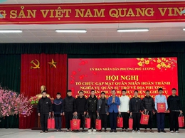 Phú Lương: Ấm áp buổi gặp mặt quân nhân xuất ngũ và công dân chuẩn bị lên đường nhập ngũ năm 2026