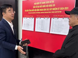 Kiểm tra công tác chuẩn bị bầu cử tại các khu vực bỏ phiếu trên địa bàn phường