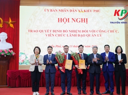 UBND XÃ KIỀU PHÚ TỔ CHỨC HỘI NGHỊ TRAO QUYẾT ĐỊNH VỀ CÔNG TÁC CÁN BỘ THÁNG 02 NĂM 2026