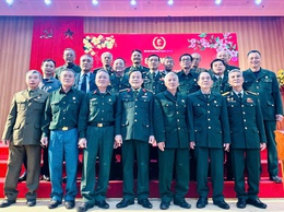 Ấm tình đồng đội tại buổi gặp mặt cán bộ Hội CCB phường Yên Sở nhân dịp Xuân 2026