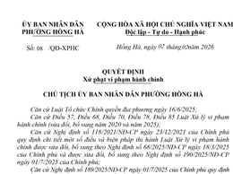 PHƯỜNG HỒNG HÀ: XỬ PHẠT 32,5 TRIỆU ĐỒNG ĐỐI VỚI HỘ KINH DOANH VI PHẠM TRONG LĨNH VỰC AN TOÀN THỰC PHẨM VÀ ĐĂNG KÝ KINH DOANH