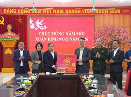 Chủ tịch UBND Thành phố Vũ Đại Thắng thăm, chúc Tết Đảng bộ, chính quyền và Nhân dân xã Mê Linh