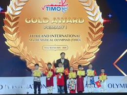 Học sinh Trường Tiểu học Quang Minh B giành Huy chương Vàng Olympic Toán học quốc tế TIMO