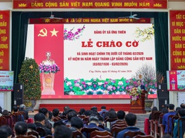Kỷ niệm 96 năm ngày thành lập đảng cộng sản Việt Nam, phát huy truyền thống cách mạng, xây dựng xã Ứng Thiên phát triển bền vững