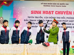 TRƯỜNG THCS THẠCH THÁN TĂNG CƯỜNG TUYÊN TRUYỀN PHÁP LUẬT, CHUNG TAY BẢO ĐẢM AN TOÀN DỊP TẾT NGUYÊN ĐÁN BÍNH NGỌ 2026