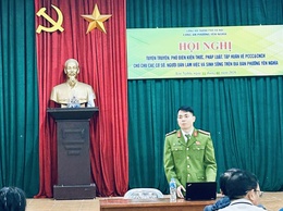 PHƯỜNG YÊN NGHĨA TỔ CHỨC TUYÊN TRUYỀN, TẬP HUẤN PHÒNG CHÁY, CHỮA CHÁY 