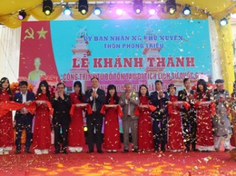 Lễ cắt băng khánh thành Di tích lịch sử văn hóa cấp Quốc gia Đình Phong Triều