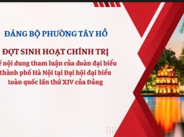 Phường Tây Hồ triển khai nghiêm túc đợt sinh hoạt chính trị tháng 02/2026.