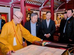 Chủ tịch UBND TP Hà Nội Vũ Đại Thắng kiểm tra công tác tổ chức lễ hội chùa Hương