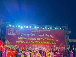 Phường Nghĩa Đô: rộn ràng Liên hoan văn nghệ mừng Đảng, mừng Xuân Bính Ngọ 2026