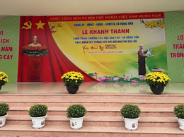 Xã Hồng Vân hưởng ứng phong trào Tết trồng cây đời đời nhớ ơn Bác Hồ