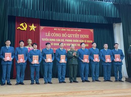 CHÚC MỪNG CÁC ĐỒNG CHÍ BCH QUÂN SỰ ĐƯỢC TUYỂN DỤNG, PHONG QUÂN HÀM SĨ QUAN QUÂN ĐỘI