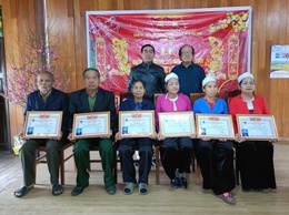 Xã Yên Xuân chúc thọ các cụ cao tuổi