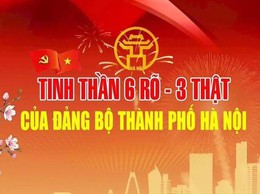 TINH THẦN “6 RÕ” – “3 THẬT” CỦA ĐẢNG BỘ THÀNH PHỐ HÀ NỘI