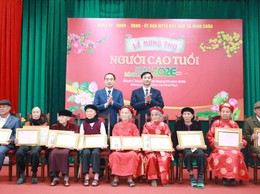 Xã Minh Châu mừng thọ người cao tuổi dịp xuân Bính Ngọ 2026.