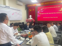 UBND phường Khương Đình tổ chức Phiên họp tập thể UBND phường tháng 02/2026