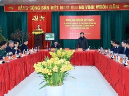 Bí thư Thành ủy Hà Nội Nguyễn Duy Ngọc: kiến tạo không gian phát triển mới cho xã Minh Châu