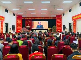 Phường Phú Lương dự hội nghị trực tuyến học tập, quán triệt Nghị quyết số 79-NQ/TW và Nghị quyết số 80-NQ/TW của Bộ chính trị 