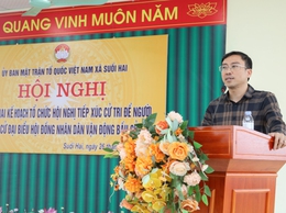 Xã Suối Hai tổ chức Hội nghị triển khai kế hoạch tổ chức Hội nghị tiếp xúc cử tri (TXCT) để người ứng cử đại biểu HĐND xã nhiệm kỳ 2026 – 2031