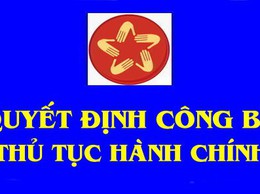 Công bố thủ tục hành chính của Giám đốc Trung tâm phục vụ hành chính công thành phố Hà Nội