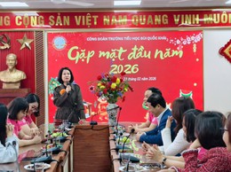 Trường Tiểu học Bùi Quốc Khái tổ chức sinh hoạt dưới cờ chào Xuân mới với chủ đề: “Mừng Đảng quang vinh, mừng xuân Bính Ngọ”