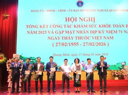 Xã Quang Minh gặp mặt kỷ niệm 71 năm ngày thầy thuốc việt nam (27/2/1955 – 27/2/2026)