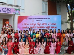 Trạm Y tế phường Xuân Đỉnh gặp mặt kỉ niệm 71 năm Ngày Thầy thuốc Việt Nam (27/2/1955 – 27/2/2026)