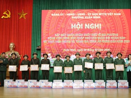 Phường Xuân Đỉnh: gặp mặt quân nhân xuất ngũ và động viên công dân nhập ngũ năm 2026