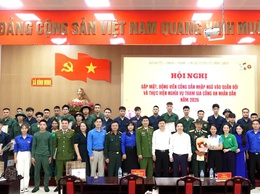 Bình Minh gặp mặt, động viên công dân nhập ngũ vào quân đội và thực hiện nghĩa vụ tham gia công an nhân dân năm 2026