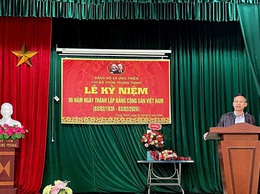 SINH HOẠT CHI BỘ CHÀO MỪNG 96 NĂM NGÀY THÀNH LẬP ĐẢNG
KHẲNG ĐỊNH NIỀM TIN, BỒI ĐẮP KHÁT VỌNG PHÁT TRIỂN TRONG KỶ NGUYÊN MỚI