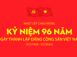 Bài tuyên truyền Kỷ niệm 96 năm ngày thành lập Đảng Cộng sản Việt Nam (03/02/1930 – 03/02/2026)