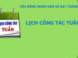 LỊCH CÔNG TÁC CỦA THƯỜNG TRỰC HĐND XÃ TUẦN 06.2026 VÀ DỰ KIẾN ĐẾN HẾT TUẦN 07.2026