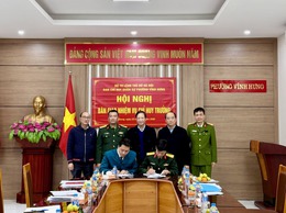 BAN CHQS PHƯỜNG VĨNH HƯNG TỔ CHỨC HỘI NGHỊ BÀN GIAO NHIỆM VỤ CHỈ HUY TRƯỞNG