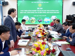 HỌC VIỆN NÔNG NGHIỆP VIỆT NAM LÀM VIỆC VỚI XÃ ỨNG HÒA VỀ ĐỊNH HƯỚNG HỢP TÁC TRONG LĨNH VỰC NÔNG NGHIỆP VÀ PHÁT TRIỂN ĐỊA PHƯƠNG.