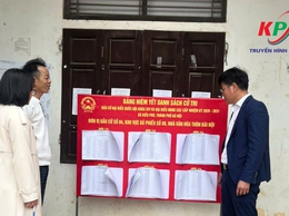 KIỀU PHÚ TĂNG CƯỜNG KIỂM TRA CÔNG TÁC NIÊM YẾT DANH SÁCH CỬ TRI PHỤC VỤ BẦU CỬ