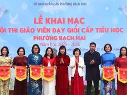 Hội thi giáo viên dạy giỏi cấp Tiểu học phường Bạch Mai: tìm kiếm sáng kiến mới giúp nâng cao chất lượng giảng dạy