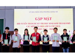 PHƯỜNG GIẢNG VÕ: KHẲNG ĐỊNH VỊ THẾ GIÁO DỤC MŨI NHỌN TẠI KỲ THI HỌC SINH GIỎI THÀNH PHỐ NĂM HỌC 2025-2026