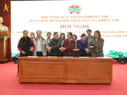 Hội Nông dân xã Thiên Lộc triển khai hoạt động trước, trong và sau Tết Nguyên đán Bính Ngọ; triển khai công tác trọng tâm và ký giao ước thi đua năm 2026