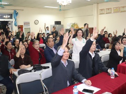 Lấy ý kiến tín nhiệm cử tri đối với đồng chí Dương Viết Cường và đồng chí Nguyễn Duy Khánh tại TDP số 2, KĐT Đặng Xá