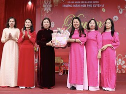 Trường Mầm non Phú Xuyên A tổ chức Hội chợ Xuân năm 2026 với chủ đề 