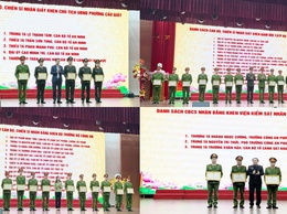 Công an phường Cầu Giấy tổ chức Hội nghị tổng kết công tác Công an năm 2025, triển khai chương trình công tác năm 2026