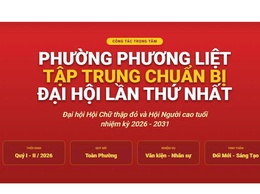 PHƯỜNG PHƯƠNG LIỆT: TẬP TRUNG CHUẨN BỊ TỔ CHỨC ĐẠI HỘI HỘI NGƯỜI CAO TUỔI VÀ HỘI CHỮ THẬP ĐỎ NHIỆM KỲ 2026-2031