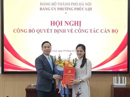 Thường trực Đảng ủy phường Phúc Lợi công bố Quyết định bổ nhiệm Phó Chánh Văn phòng Đảng uỷ